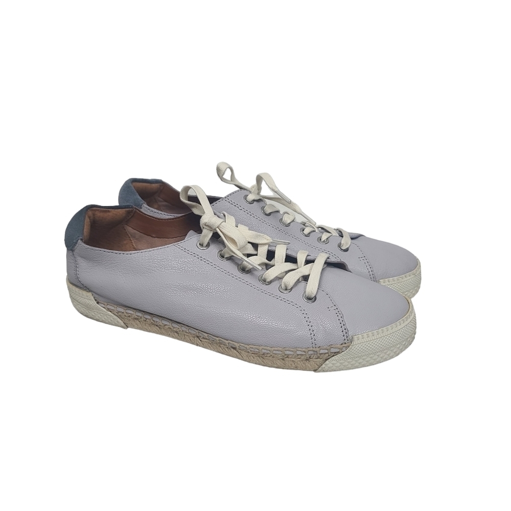 Franco Sarto Lessia Lilac Leather Espadrilles Sneakers 9M